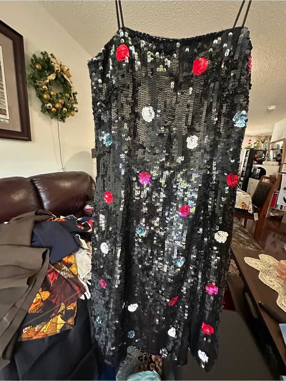 Emporio Armani sequin mini dress